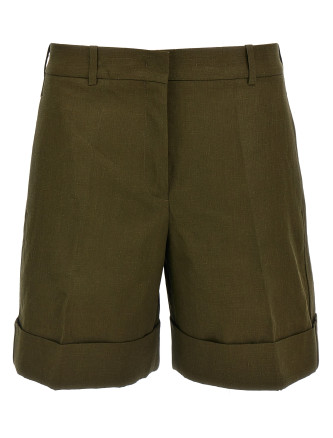 Linen bermuda shorts