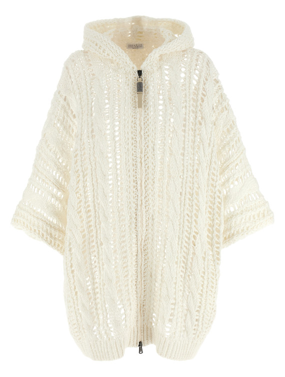 'Cable & Mesh' cardigan #1