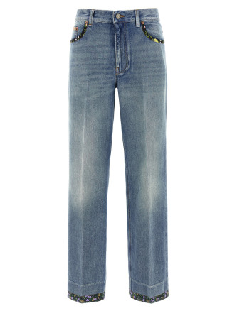 Valentino Garavani floral jeans