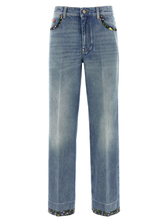 Valentino Garavani floral jeans #1