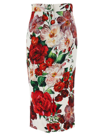 Floral longuette skirt #