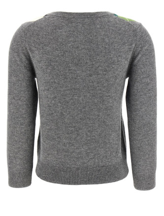 'Grey Check' cardigan #