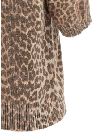 'Leopard Wool Mix' T-shirt #