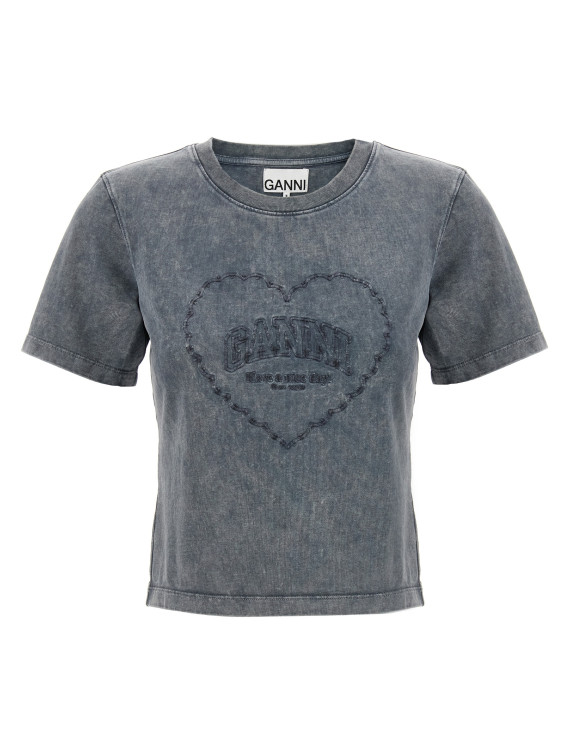 'Grey Washed Heart' T-shirt #1