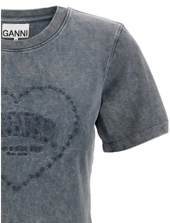 'Grey Washed Heart' T-shirt #