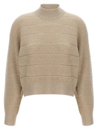 'Rustic Dazzling Net' cropped sweater