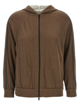 'Shiny Trims' hoodie