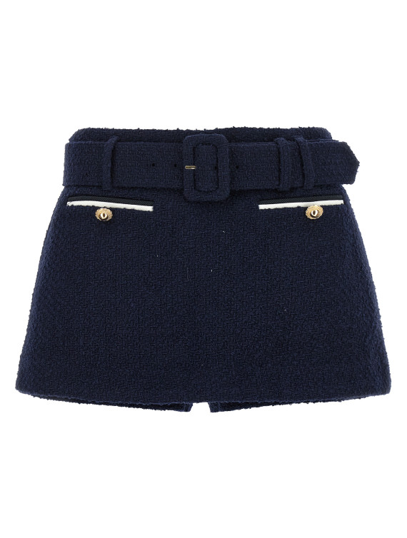 Bouclé wool skort #1