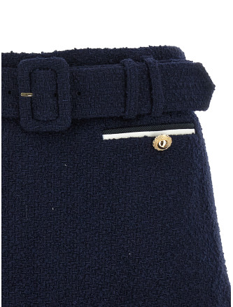 Bouclé wool skort #