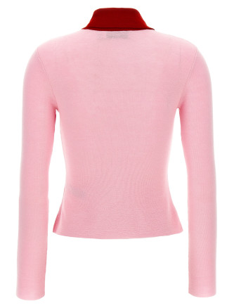 'Pink Merino Wool' cardigan #