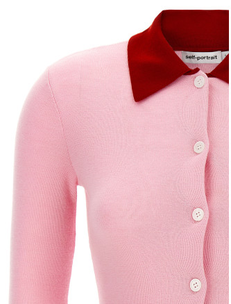 'Pink Merino Wool' cardigan #