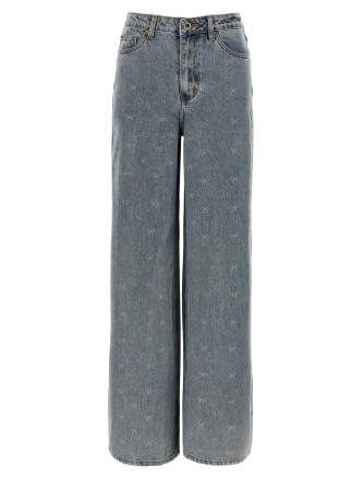 'Light Blue Diamante Bow' jeans