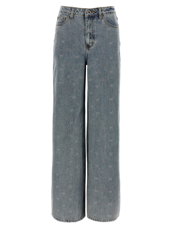 'Light Blue Diamante Bow' jeans #1