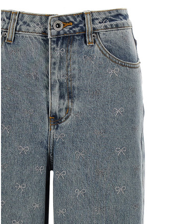 'Light Blue Diamante Bow' jeans #