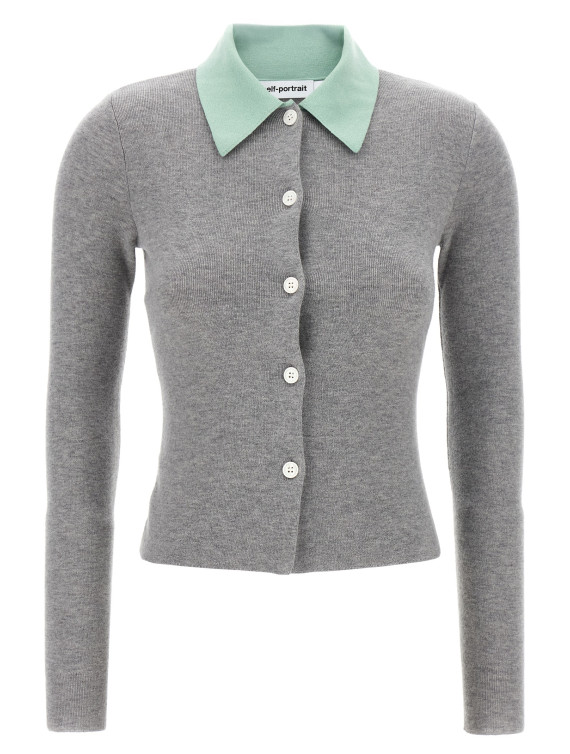 'Grey Merino Wool' cardigan #1