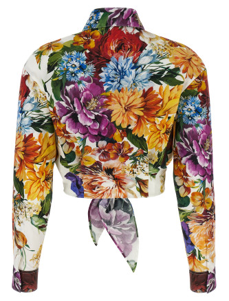 Floral crop shirt #