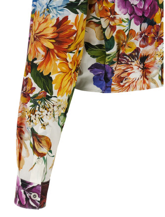 Floral crop shirt #