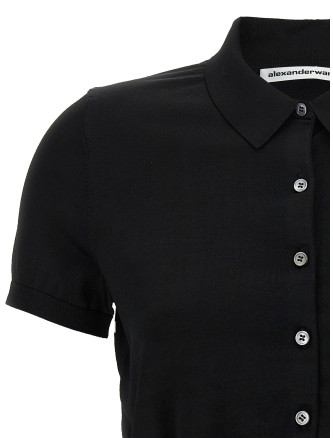 Logo patch polo shirt #