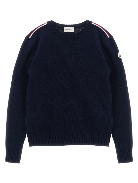 Tricolor detail sweater #1