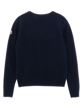 Tricolor detail sweater #