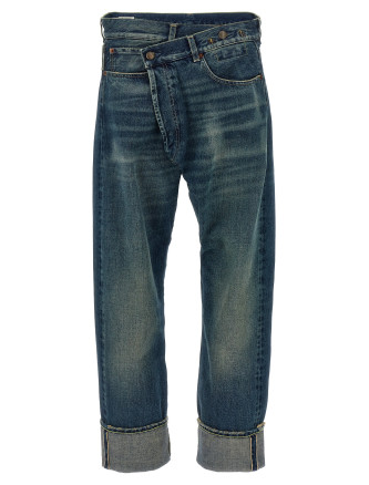 'Cuffed Crossover' jeans