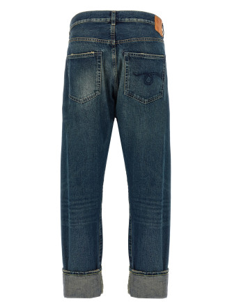 'Cuffed Crossover' jeans #
