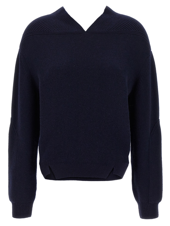 'V-neck Yoke detail' sweater #1