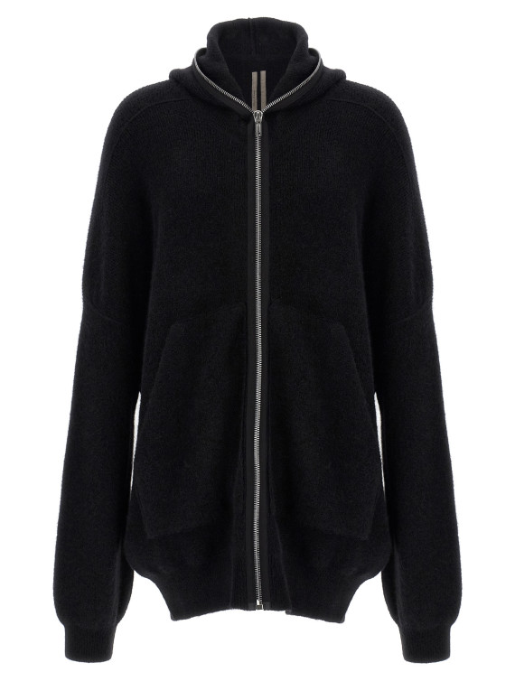 Hooded wool cardigan #1