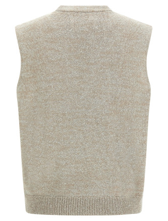 Bouclé knit vest #