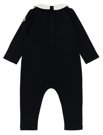 Logo embroidery jumpsuit #