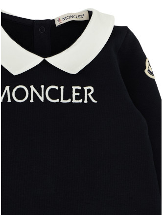 Logo embroidery jumpsuit #