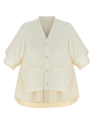 'Suiting Mix Knit' cardigan