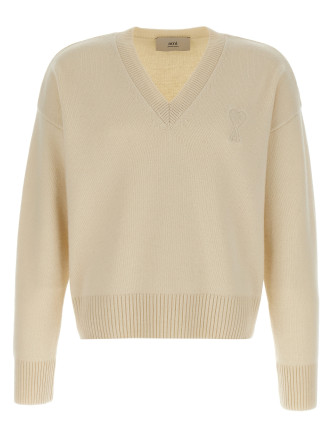 Puff logo patch sweater