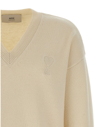 Puff logo patch sweater #