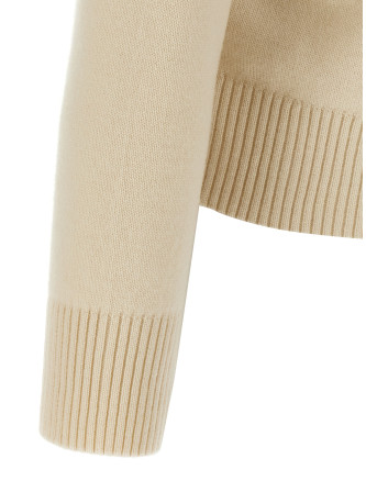 Puff logo patch sweater #