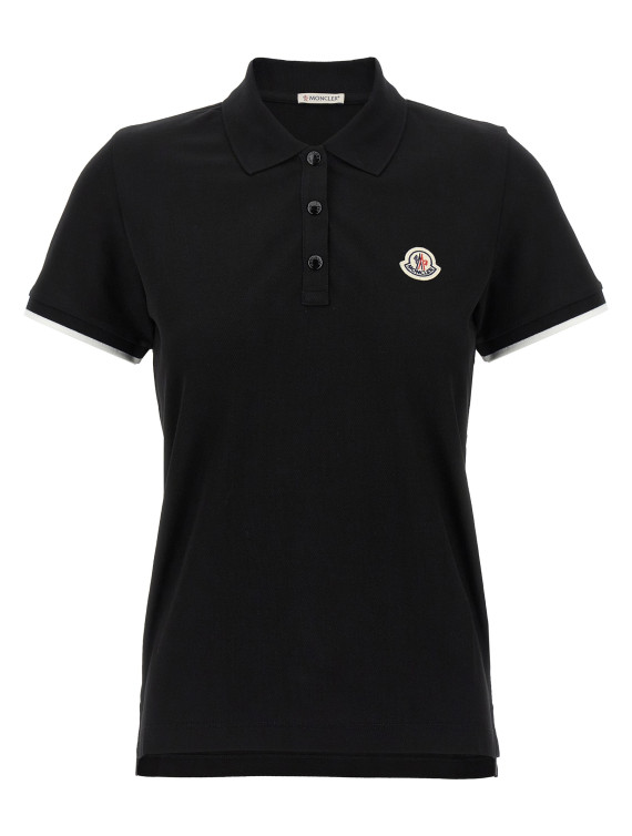 Logo patch polo shirt #1