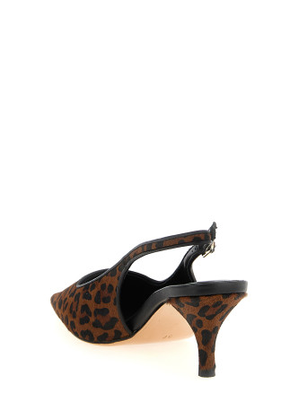Animal print slingbacks #
