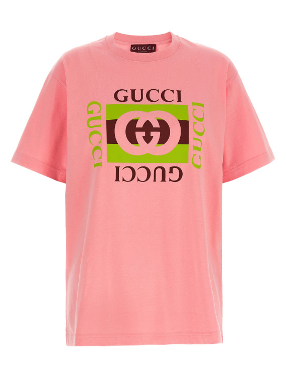 'Gucci Incrocio GG e Web' print T-shirt #1