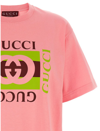 'Gucci Incrocio GG e Web' print T-shirt #