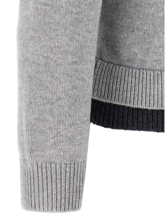 'Contrast Layered' cardigan #