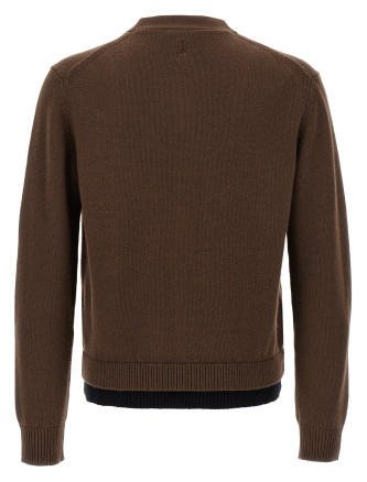 'Contrast Layered' cardigan #