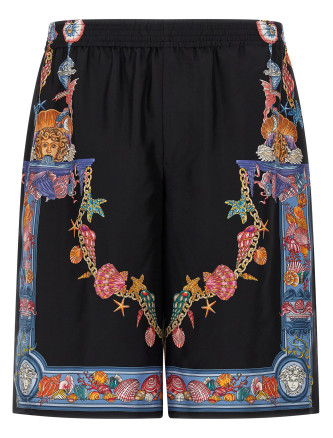 'Coral Theatre' print bermuda shorts