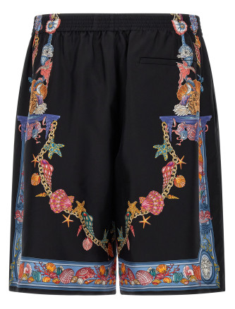 'Coral Theatre' print bermuda shorts #