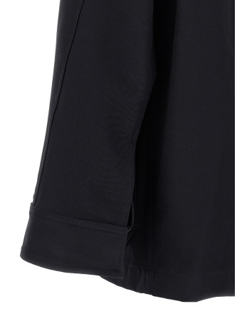 Logo embroidery overshirt #