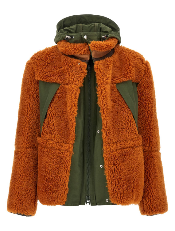 Faux shearling parka #1