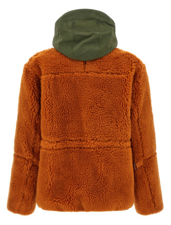 Faux shearling parka #