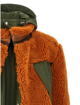 Faux shearling parka #