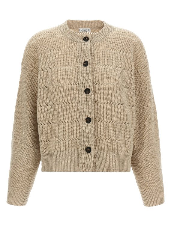 'Rustic Dazzling Net' cardigan #1