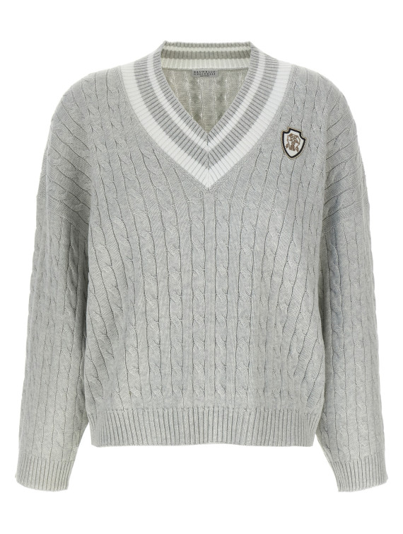Cotton cable knit sweater #1