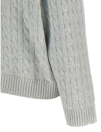 Cotton cable knit sweater #
